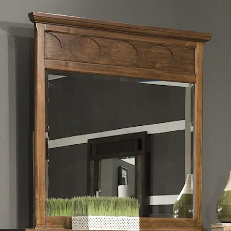 Dresser Mirror in Walnut Finish